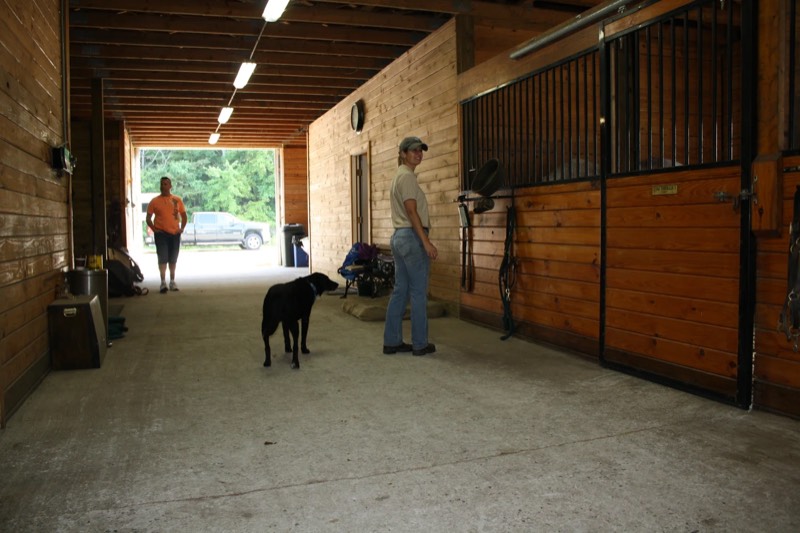 The riding arena at Nimble Creek Farm