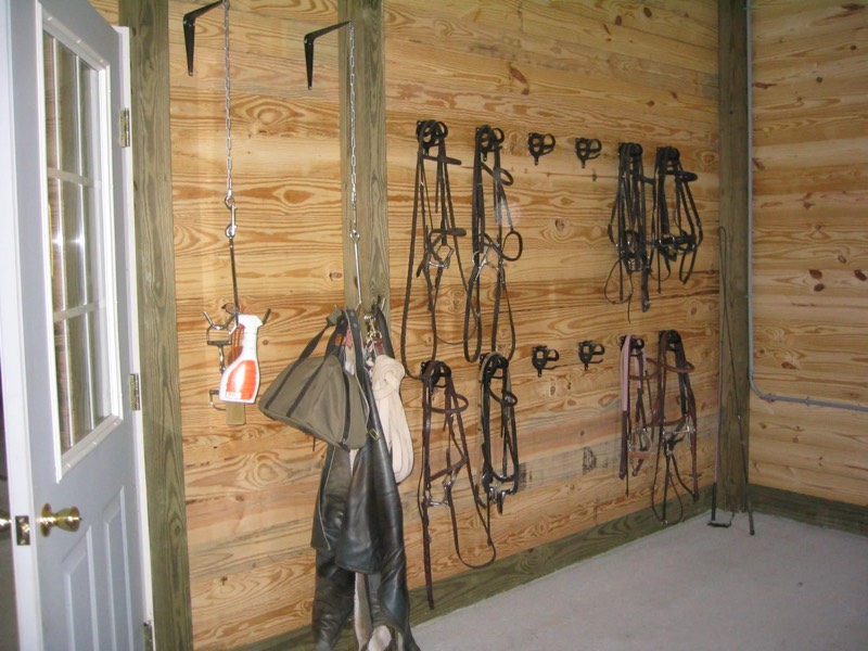 The barn and paddocks at Nimble Creek Farm