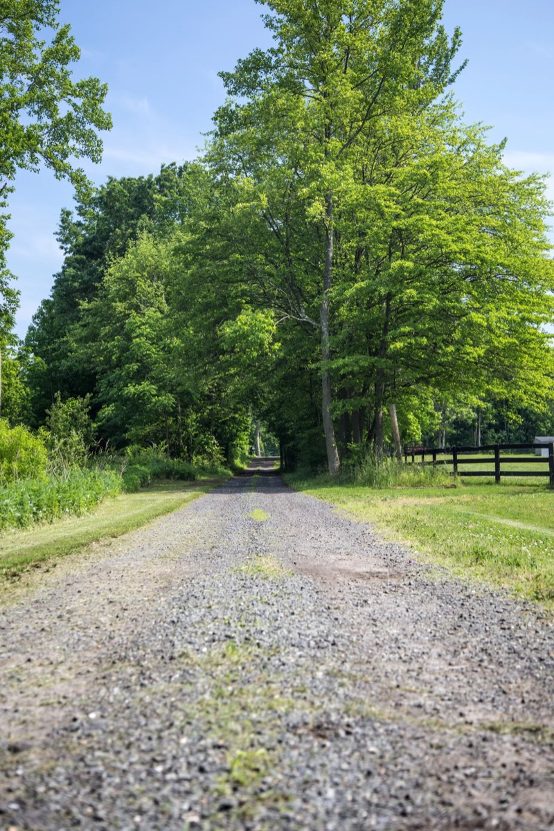 The riding arena at Nimble Creek Farm