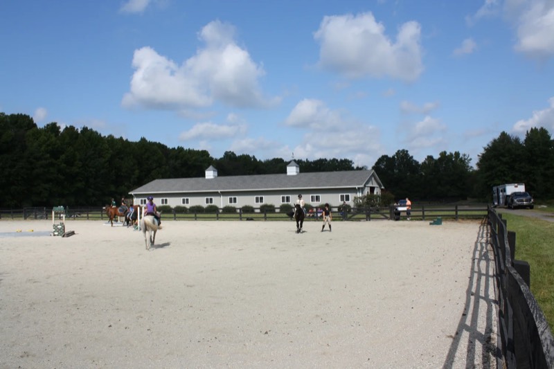 Riders and horses at Nimble Creek Farm